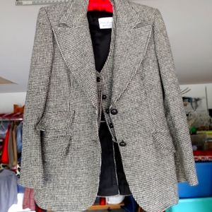 Wool vest and matching jacket